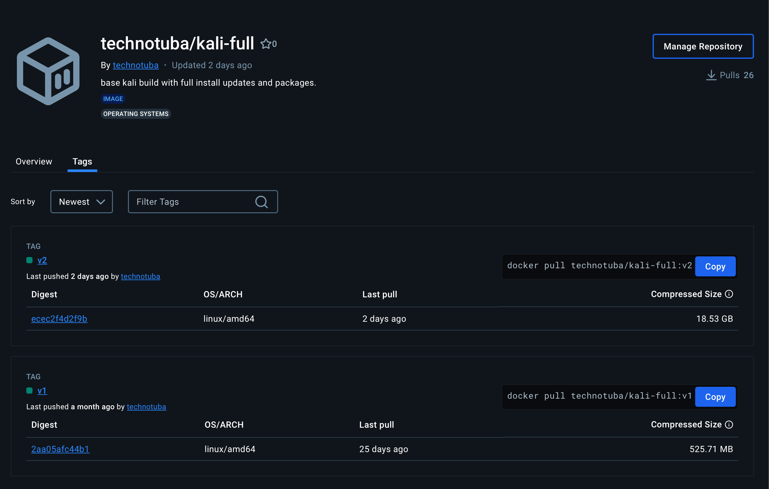 DockerHub completed