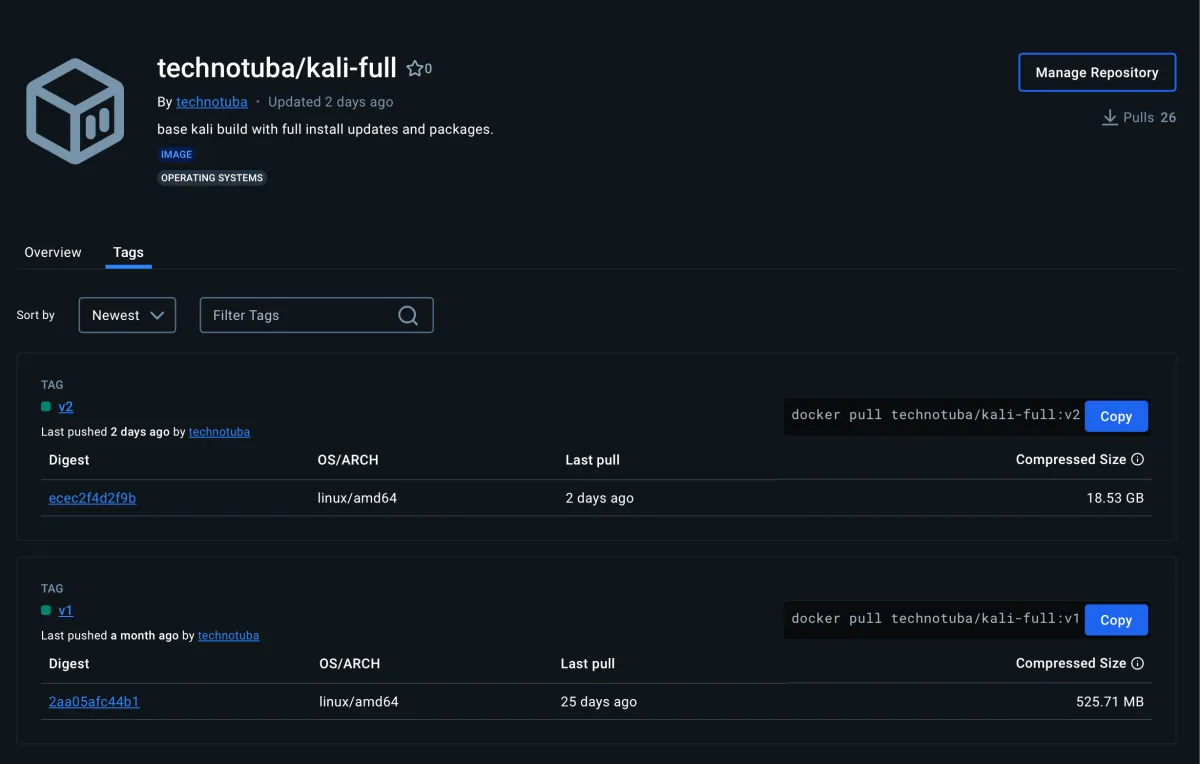 DockerHub completed
