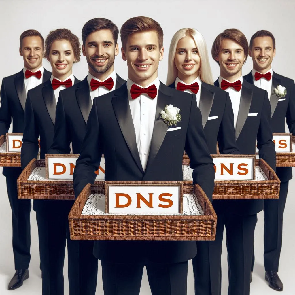 Upstream DNS servers network diagram